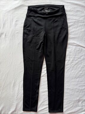 Duluth Trading Fleece Lined Black Leggings